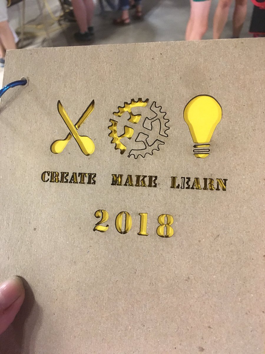 knwilson's tweet image. Awesomeness at #cml18 at #generatorvt I am now laser certified! Not necessarily a master but ready to bring it to my school! #rvtc2