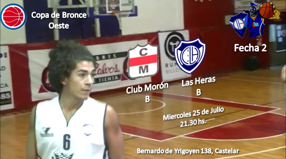 #CopadeBronce 🏀
Se viene la segunda fecha <a href="/FEBAMBAok/">FEBAMBA</a> y <a href="/LasHerasBasket/">Las Heras Basket</a> visitará mañana a <a href="/clubmoron/">Club Morón</a>