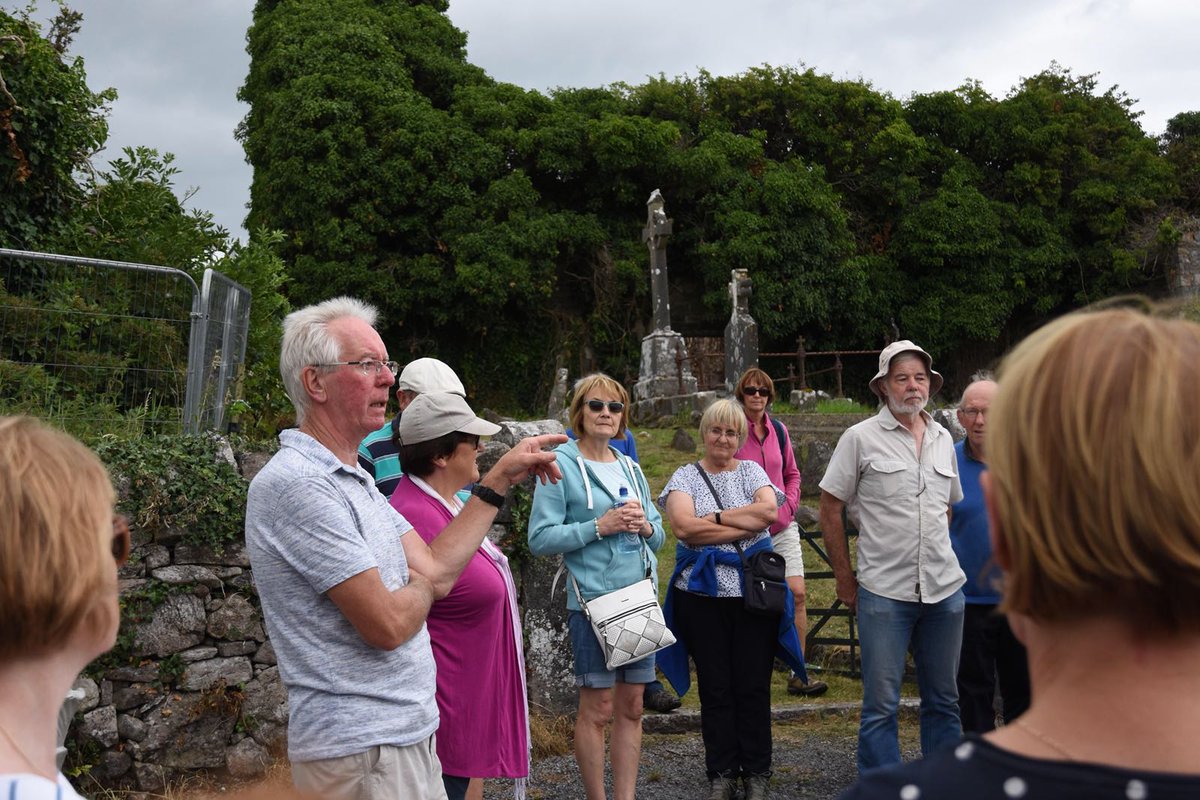 BallisodareCC's tweet photo. #Treadsoftlyfest Great turnout for a fantastic walk around scenic historic Ballisodare. Locals reminiscing and Yeats society expert #wbyeatssociety #WildAtlanticWay # https://t.co/cJRh6X6FHJ