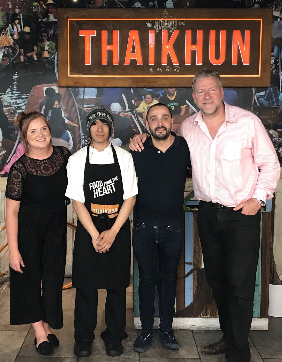 We all know it. A great brand, a brilliant business, fantastic service ... it comes from employing special people who care passionately just like its their very own. Thank you to my teammates Nelson, Drew &amp; John running the good ship <a href="/Thaikhun/">THAIKHUN</a> in #Nottingham this evening 🙏🏻