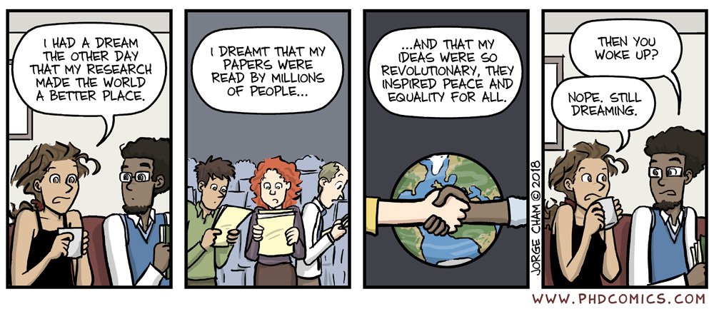 PHDcomics's tweet photo. Dream on https://t.co/EyN7557iBB https://t.co/N9rWsVsI9j