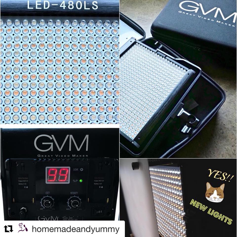 @homemadeandyummy recently purchased some of our #GvmLed 480LS #Bicolor #LED #Lights for his studio! #Gvm #Ledlight #gvmlight #gvmledlight #bicolorlight #greatvideomaker

480LS: gvmled.info/480LSBiColorLi…