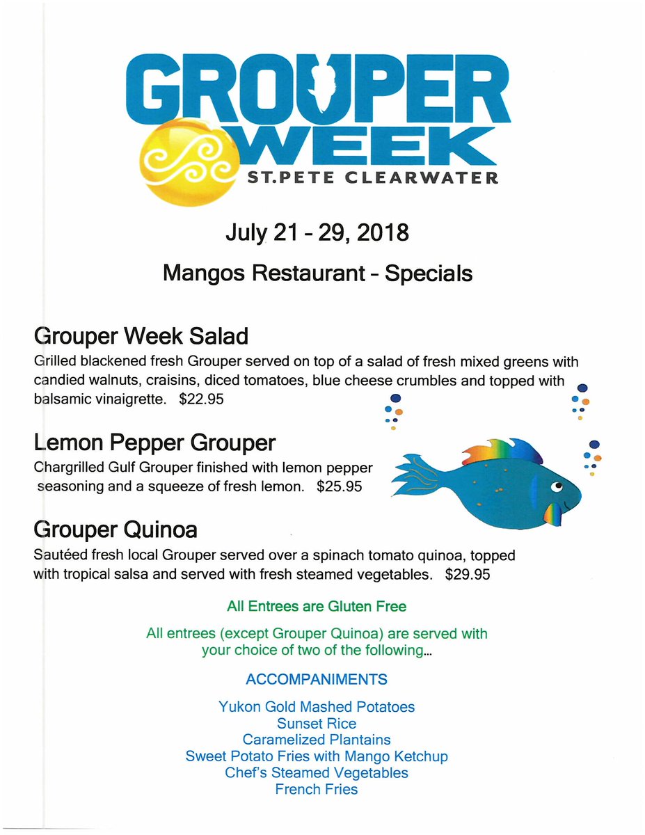 DoubleTreeBeach's tweet photo. It's Grouper Week! Come on in and try one of our delicious specials! #doubletreebeachresort #grouperweek https://t.co/60HTtl8HO3