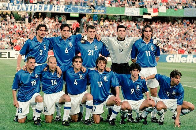 Italy team line-up 1998 #Italia #Italy