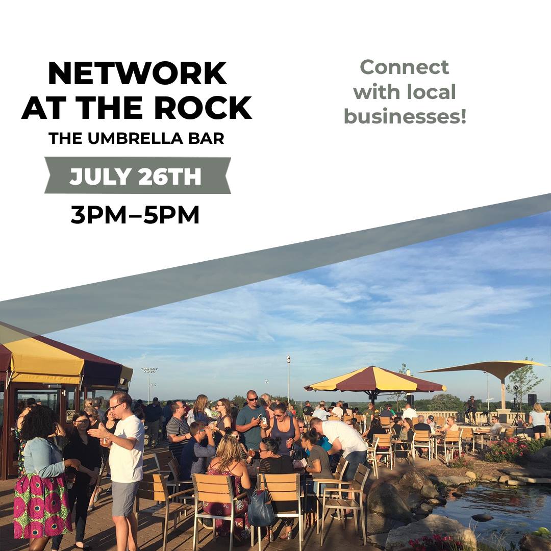 The Network At The Rock event will that place this Thursday, from 3pm-5pm. Stop out at The Umbrella Bar, connect with local businesses and see first-hand the progress at Ballpark Commons! rocventures.org