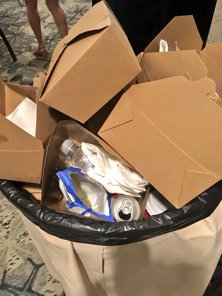 thegreenredhead's tweet photo. Water health has a direct correlation to landfills and waste. @OIA could you attempt to make zero waste a goal for your next conference? #outdoorretailer #plasticpollutes #reducereuserecycle https://t.co/wGPFr8nh34