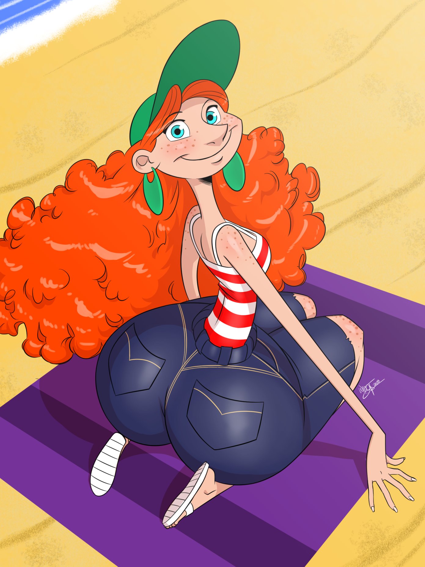 Aeolus (COMMISSIONS CURRENTLY CLOSED) on X: Working Girl 😎☀️🍑 # Innerworkings #disney #pinup #redhead t.cov1E27AZhT9  X