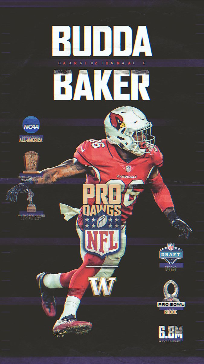 budda baker pro bowl jersey