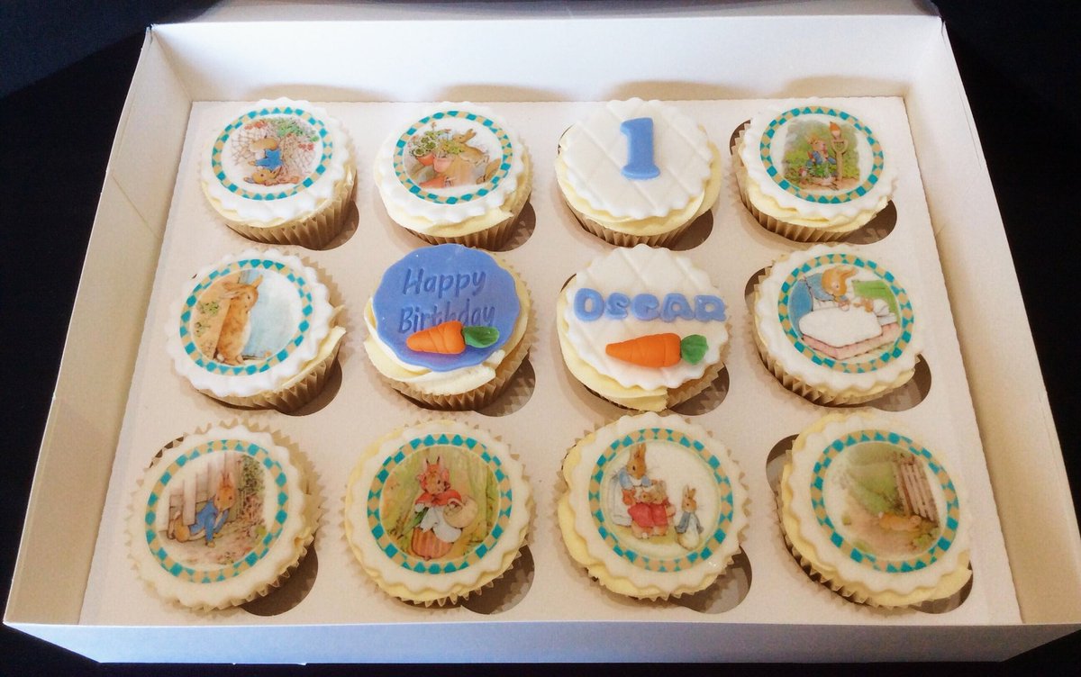#CupcakeHour I do love #PeterRabbit chocolate cake and vanilla cupcakes xx 😘