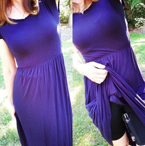 undertechu's tweet image. Date night doesn't mean you can't carry anymore! Check out @stayensafe rocking a pair of our Thigh Holster Shorts! Find yours at bit.ly/2NHVe7L #CCW #UnderTechUnderCover #ConcealCarryGirl