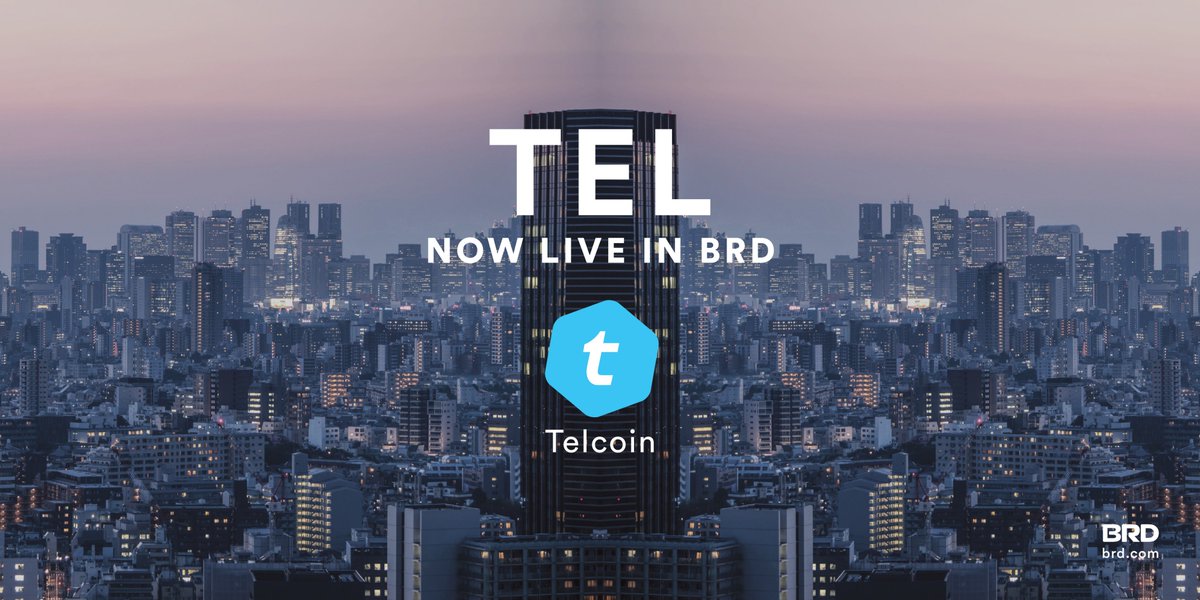 BRDHQ's tweet image. TEL is now live in BRD

Telcoin is a “ Financial inclusion for a mobile world. A cryptocurrency distributed by your mobile operator and accepted everywhere.” | @telcoin_team 

$TEL #NowLiveInBRD