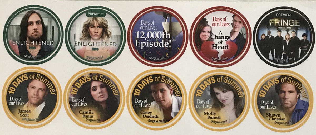 TrueDiMera's tweet image. Going through stuff &amp;amp; found my #Days #GetGlue stickers! ⏳