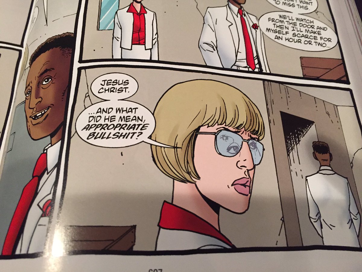 PREACHER_on_AMC's tweet image. Looking through my @vertigo_comics #AbsolutePreacher Vol. 3 and found proof that #Featherstone has eyes everywhere...  #PrintingError #EyeandSeek