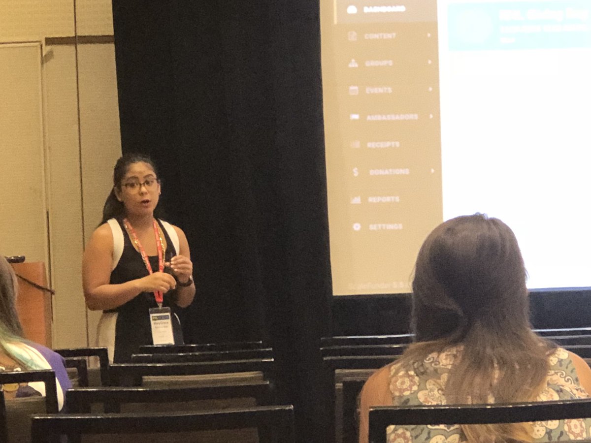 cejdavis's tweet photo. In Orlando at #RNLNC - MaryGrace Baldo is sharing great insights into the power of RNL ScaleFunder - Crowdfunding and Giving Day. https://t.co/6xGhgpOquK