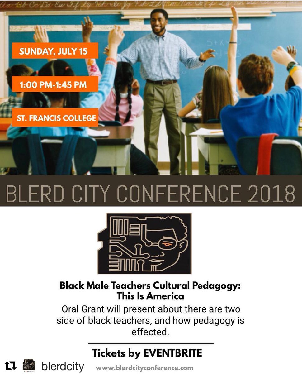 blerdcity's tweet photo. #ICYMI #ThankYou @fulltone_photographer for being part of Blerd City Con 2.0!|#Repost @blerdcity @get_repost|Black Male Teachers Cultural Pedagogy: This Is America Oral Grant @blerdcity #blerdcitycon2018 #blerdlife #BlerdsRule #BlerdsForever #BlerdFandom #brooklyn #NYC https://t.co/kml2QawzIT