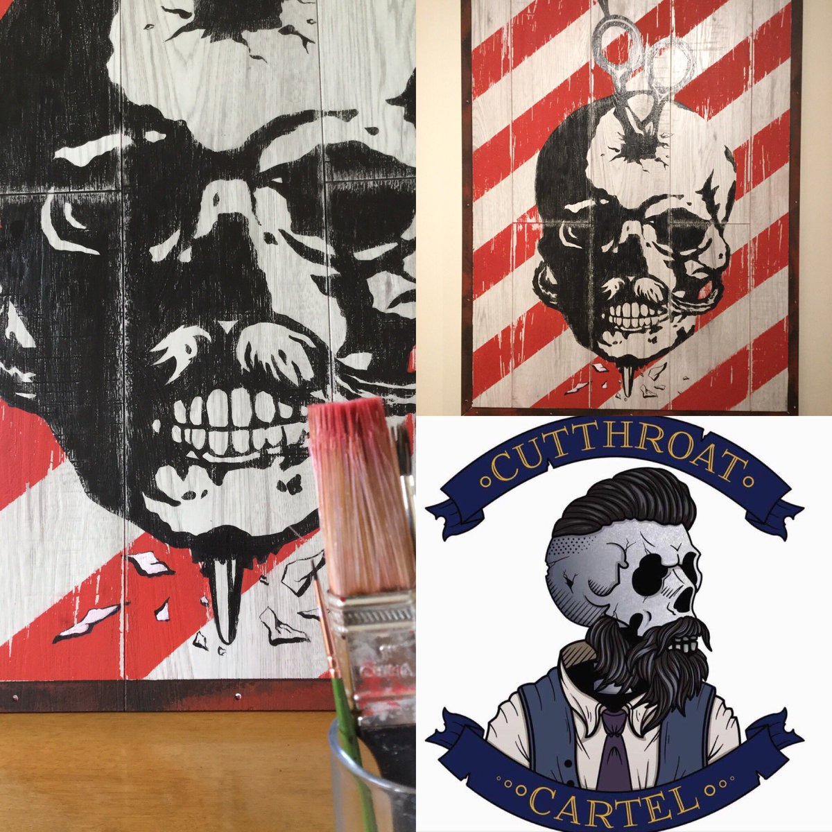 SOLD to Cutthroat Cartel, Malton. Should look great in your new premises. Contact me if you have your own Barbershop requests. #barber #barbering #barbershop #barberlove #barberlifestyle #MensHair #Mensfashion #menshaircut #barbers