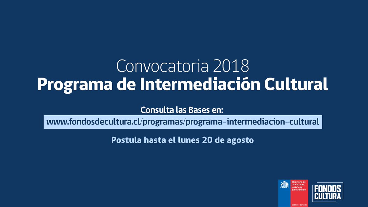 http://www.fondosdecultura.cl/programas/programa-intermediacion-cultural/lineas-de-concurso/programa-de-intermediacion-cultural-2018/