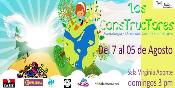 culturisima2000's tweet photo. #CulturísimaRecomienda #LosConstructores Prod. @Fosforycristina ¡REGRESAN A PETICIÓN DEL PÚBLICO! hasta el 5 de agosto en la SALA VIRGINIA APONTE a las 3:00 p.m. ¡Te esperamos! https://t.co/pf34vmESa6