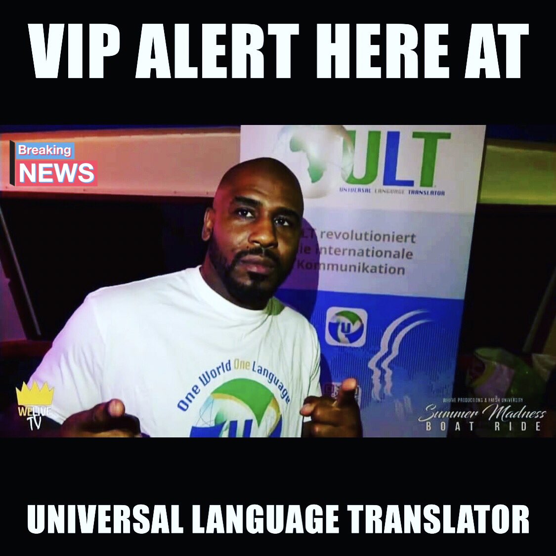 ULTSPEAKS's tweet photo. Future World Boxing Champion, Captain Caveman. John Roland René #vip #boxing #translating #ult #language #translator #vipalert #instaperson #2018 #july #uqbate #pitchAtTelekom #healthandsport https://t.co/h3ZzUVvrjn