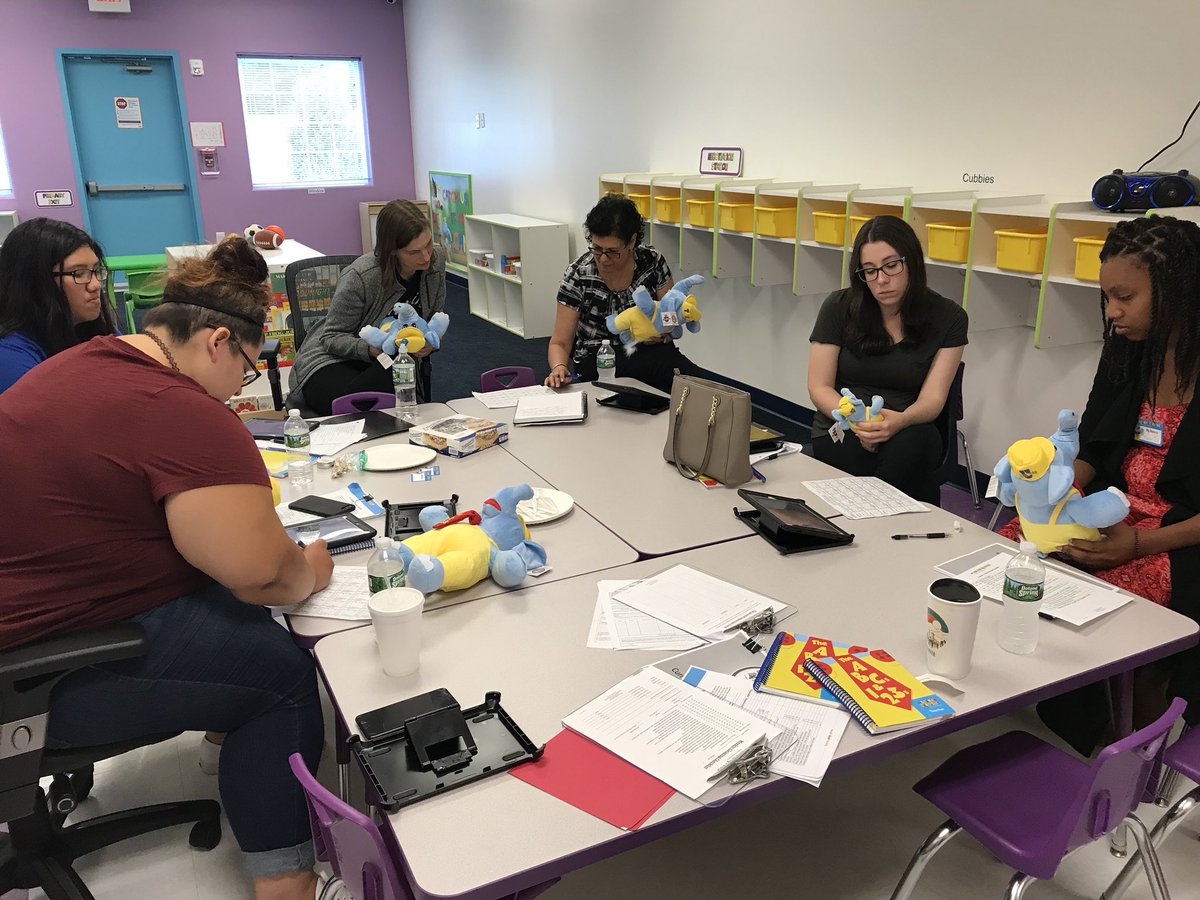 AlfanoAmanda's tweet photo. #TLEEastNorthport teachers practicing their daily health checks on Bubbles ! https://t.co/FJ6iJDnjxQ