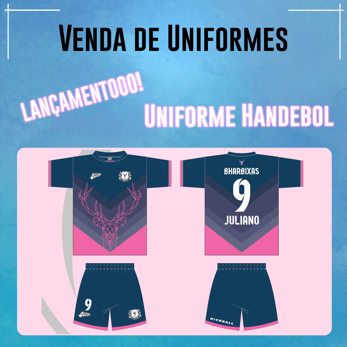 bharbixas's tweet photo. Já estão disponíveis as vendas dos nossos uniformes maravilhosos com lançamento das categorias handbol e voleibol. Garanta já o seu através do nosso site https://t.co/NcCPM7KnsT https://t.co/WG9jqQCHKk