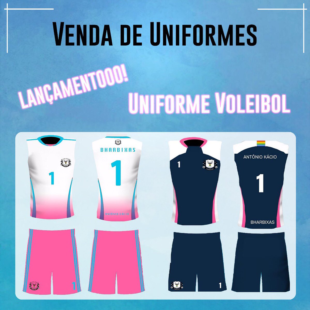 bharbixas's tweet photo. Já estão disponíveis as vendas dos nossos uniformes maravilhosos com lançamento das categorias handbol e voleibol. Garanta já o seu através do nosso site https://t.co/NcCPM7KnsT https://t.co/WG9jqQCHKk