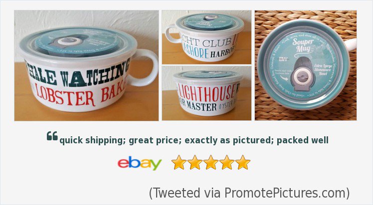 mtt516's tweet photo. Nautical Soup Chowder Mug with Lid Jumbo 22 oz Boston Warehouse Coastal 26602384201 | eBay #bostonwarehouse 
https://t.co/9mtrrBKV6a
(Tweeted via https://t.co/8M9AqjFDVy) https://t.co/rCuThD9XYX
