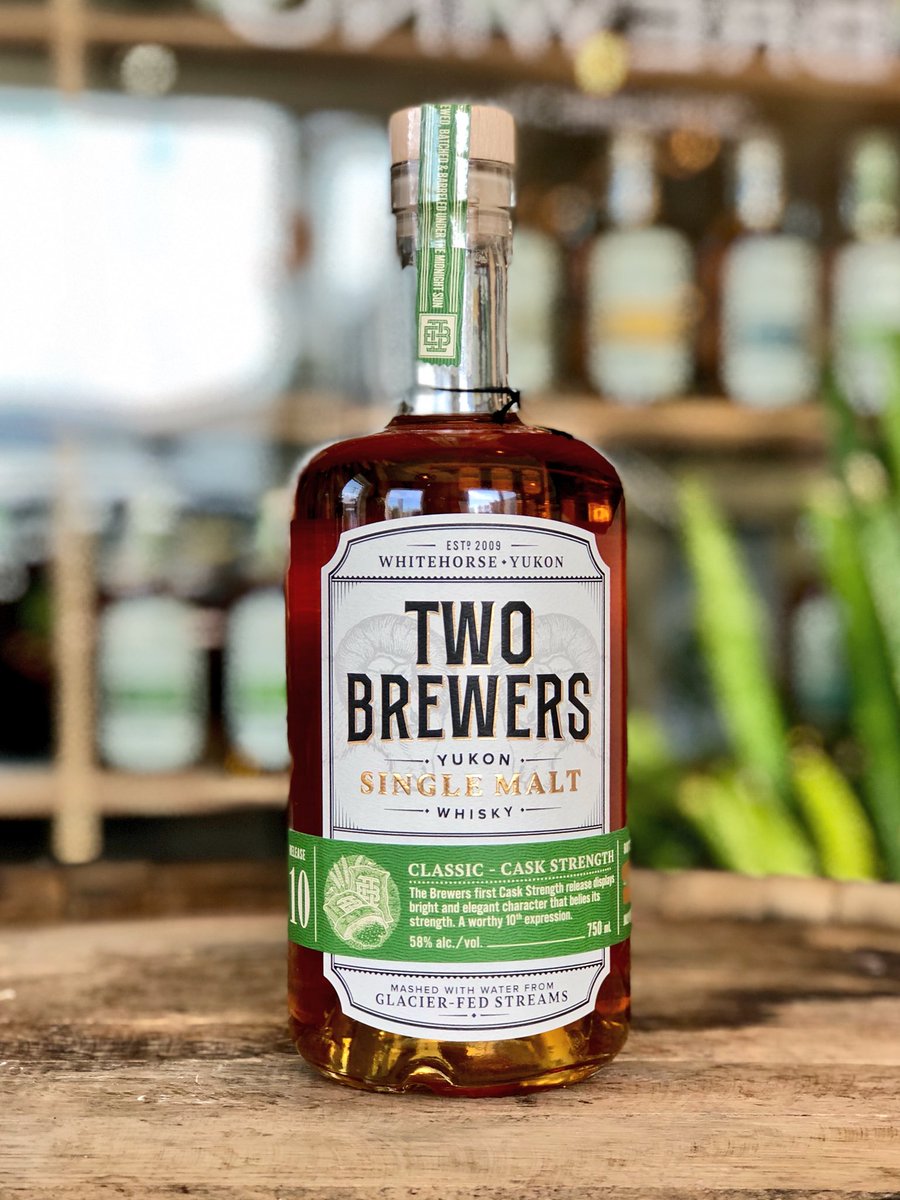 yukonbeer's tweet photo. It’s here! Our very first Two Brewers #Cask #Strength whisky! #singlemalt @YukonSpirits @yukonbeer_dave @yukonbeer_kev @brewheimer https://t.co/cGp9hiFpVP