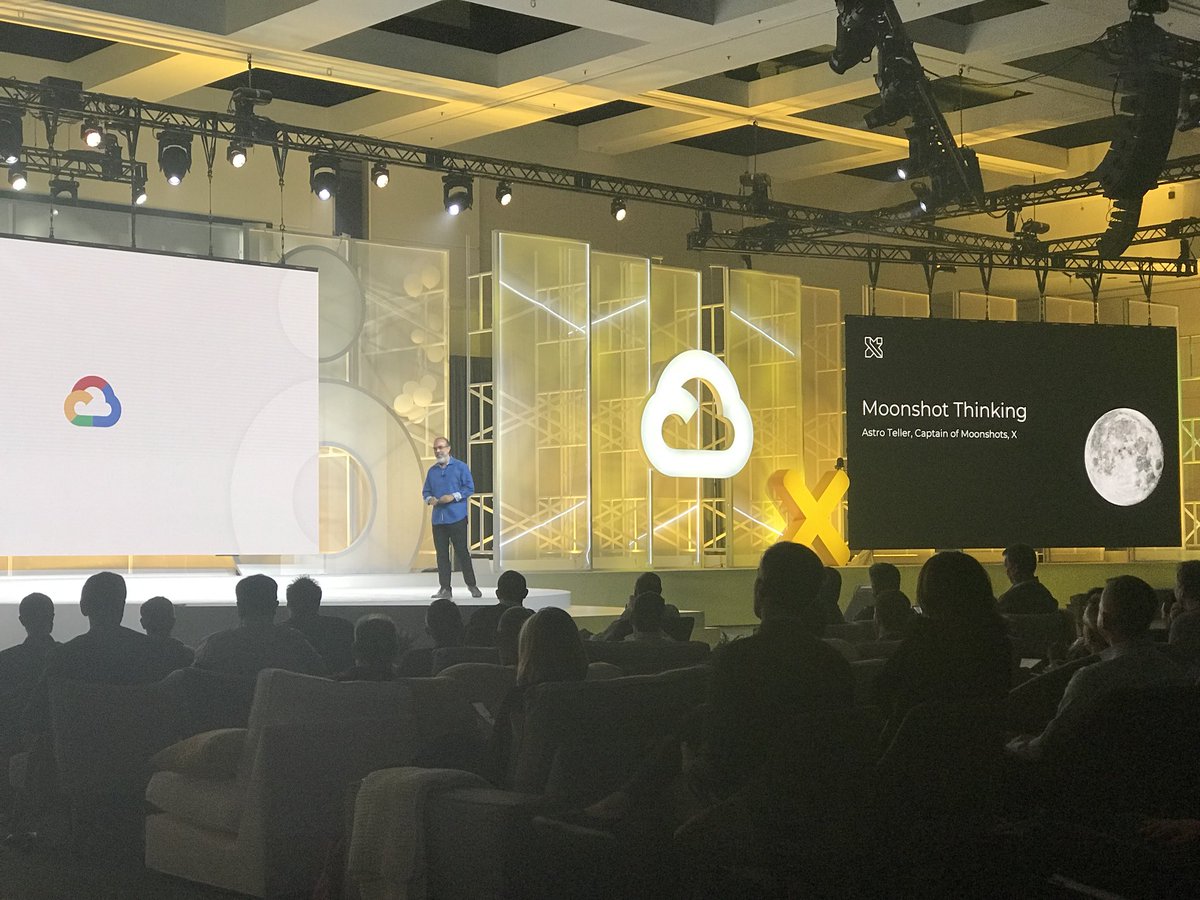 bchagoly's tweet photo. Very inspired by @astroteller’s talk at #GoogleNext2018 on 10x thinking. Stay audacious. Be a culture engineer. Be passionately dispassionate. https://t.co/HjG0TpVWIz
