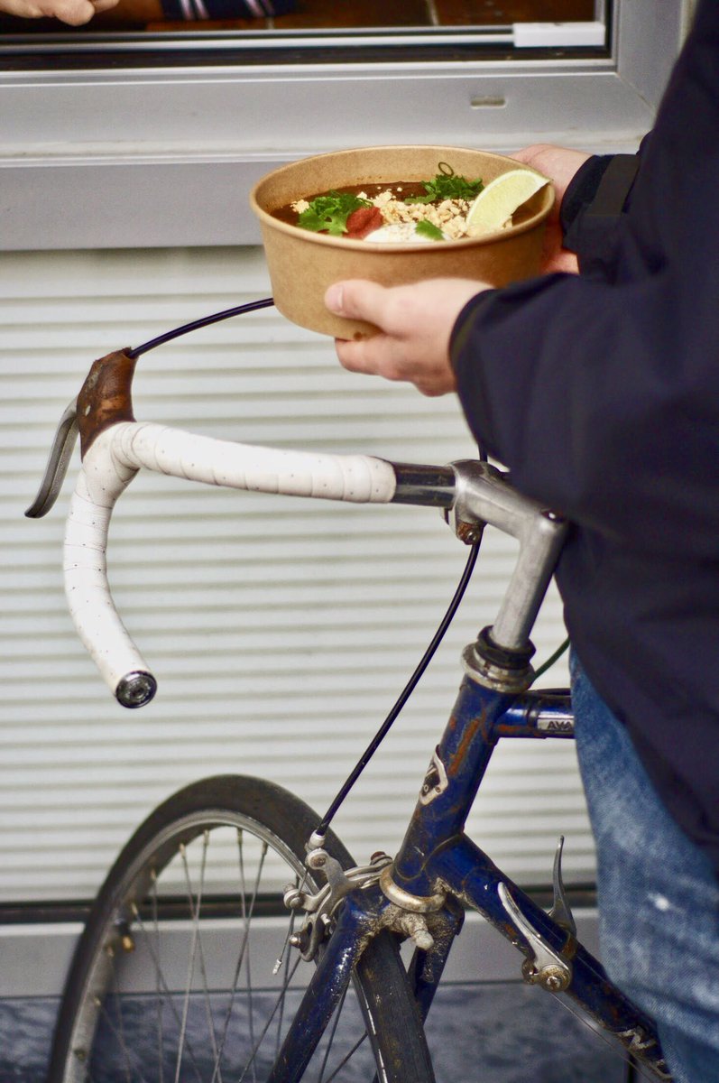 There’s a reason we call it ride-thru 🚴‍♂️ #cyclevictoria 
•
Hop on your trusty steed and stop by our takeout window for a quick and easy lunch! Right off the Pandora Ave bike lane. #bikecity 
•
#liveyourbestlife #local #victoria #victoriagrind #victoriabuzz #bikevictoria
