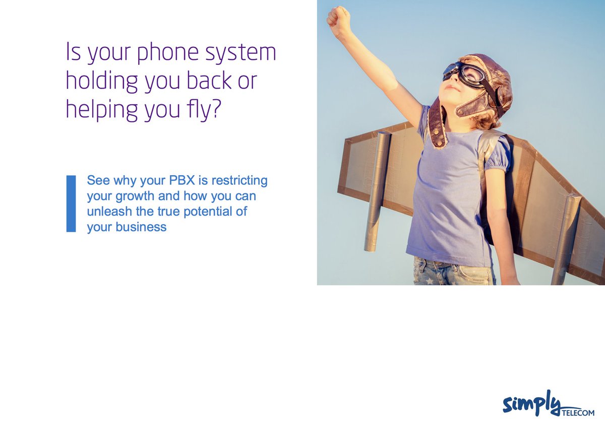 Is your phone system holding you back?

See why your PBX is restricting your growth and how you can unleash the true potential of your business. bit.ly/2NHuAvr