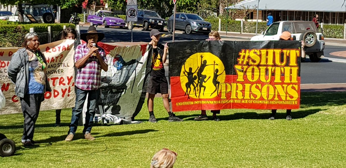 ShutYouthPrison's tweet photo. Chris Tomlin "Don Dale has to go" in #AliceSprings 2 years after the #DonDale documentary. #ChargeTheGuards https://t.co/VnWZpB47zW