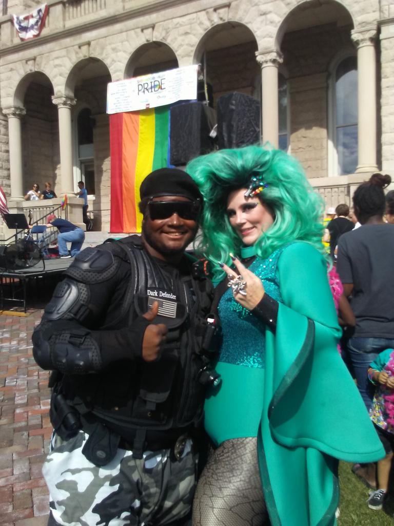 DarkDefender17's tweet photo. Patrol was good at Pride Festival 2018, no complications, and a positive time. #RLSHJAI #Pride2018 https://t.co/m3Yz5FPeNt