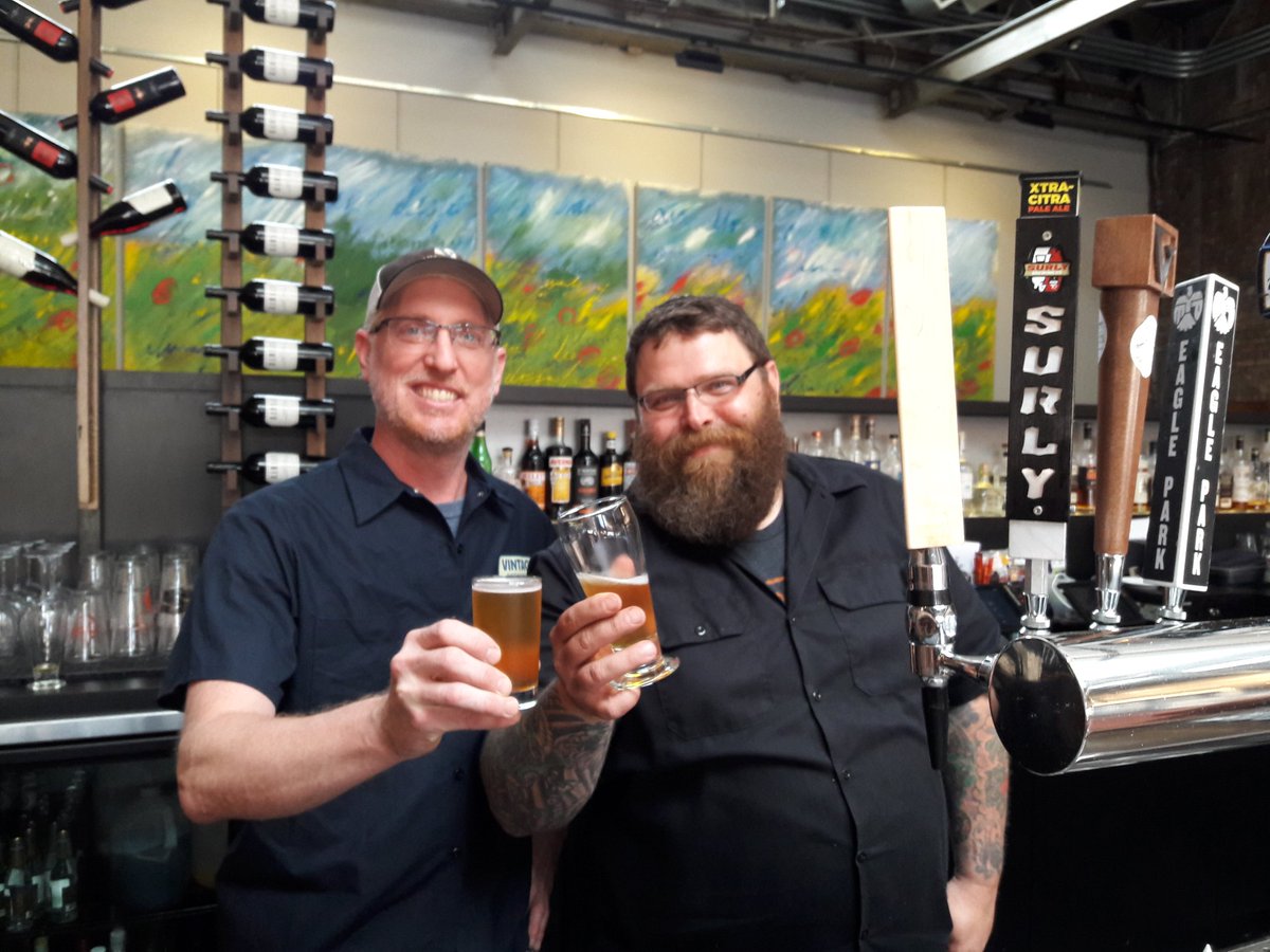 Warming up for Vintage and Merriment beer paired dinner in MKE