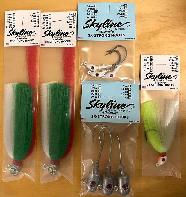 skylinejigs's tweet photo. New Skyline Fishing Company labels have arrived. Thank you everyone for your continued to support ! You can purchase all of our Flared Jigs (Flare Hawks), jigheads and swimbaits by contacting us directly on instagram (@SkylineJigs), facebook by private m… https://t.co/wRsMBGbJY5 https://t.co/qVTv55BebM