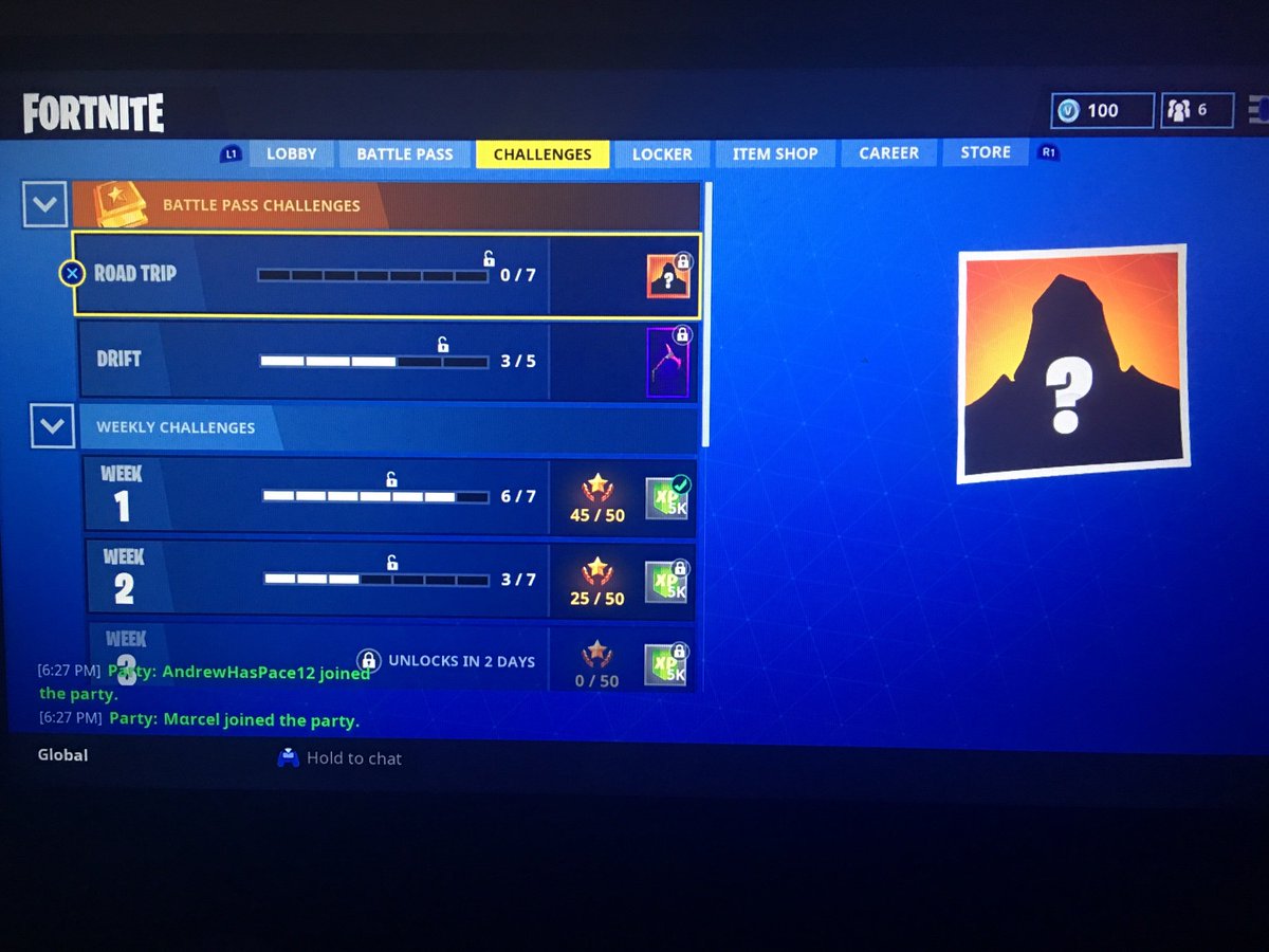 IgiozeePeter's tweet photo. @FortniteGame I wasn’t invited to the party? And I updated the game end shows week 3 in 2 days. I need compinsation for this ❤️Psn: 
Sentry-Guard https://t.co/D2DbTd2vew