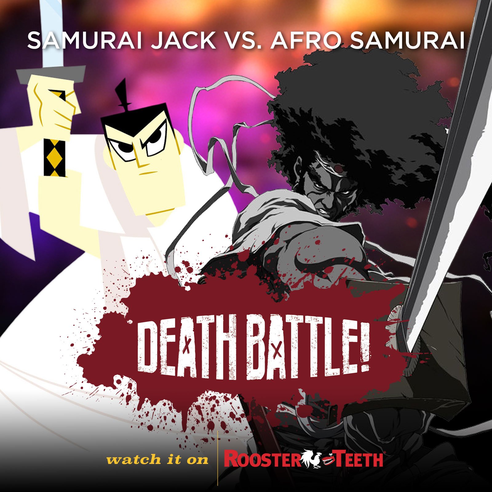 Rooster Teeth on X: Samurai Jack Vs Afro Samurai. Who will win this DEATH  BATTLE!?  ⭐️  / X