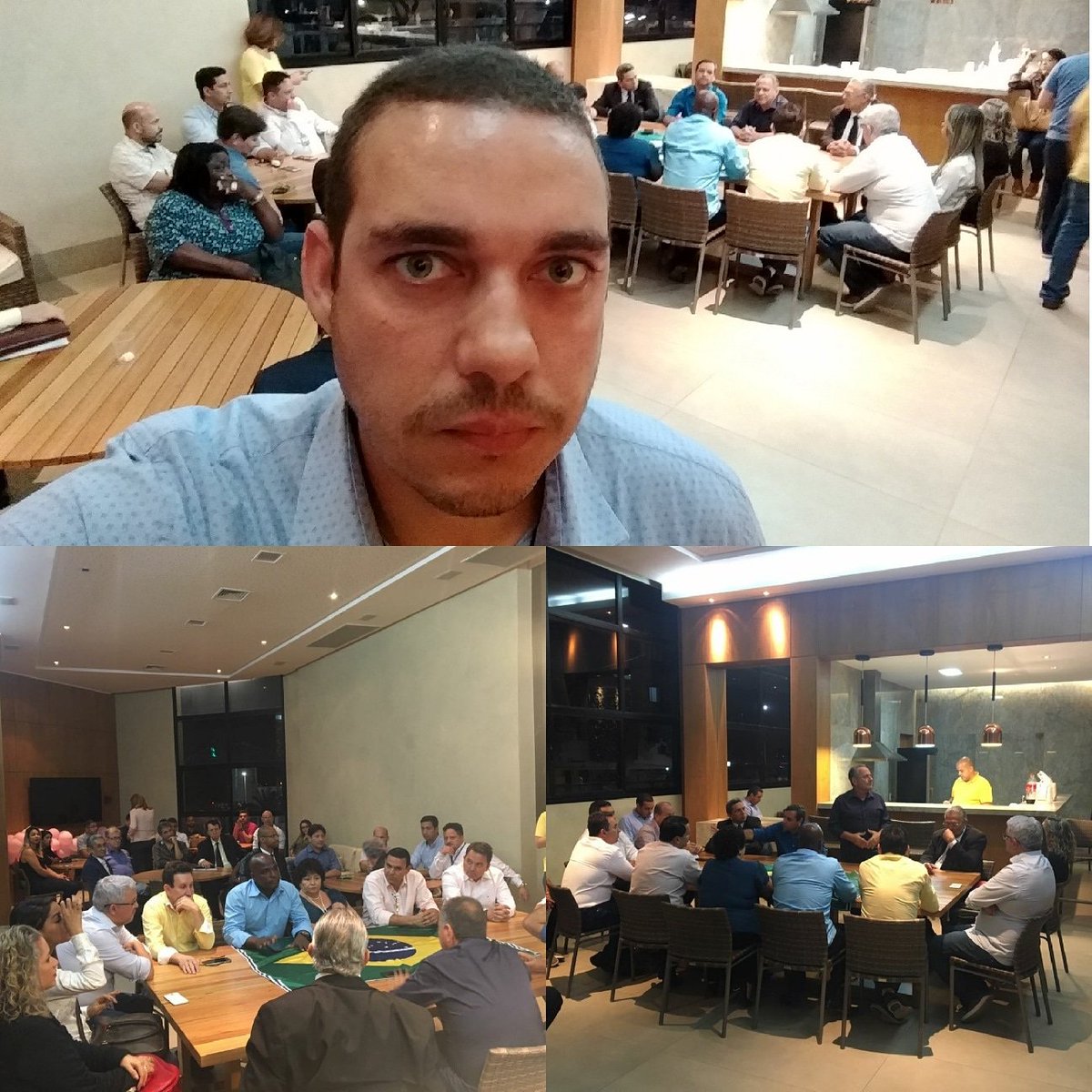 hansdettmannjr's tweet photo. Participando esta noite de mais uma reunião muito importante do partido PSL ES, em Vitória. Eleições 2018 chegando! Deus no comando! Vamos em frente! 👍👏🙏🇧🇷
#psles https://t.co/4gcRDB9Al2