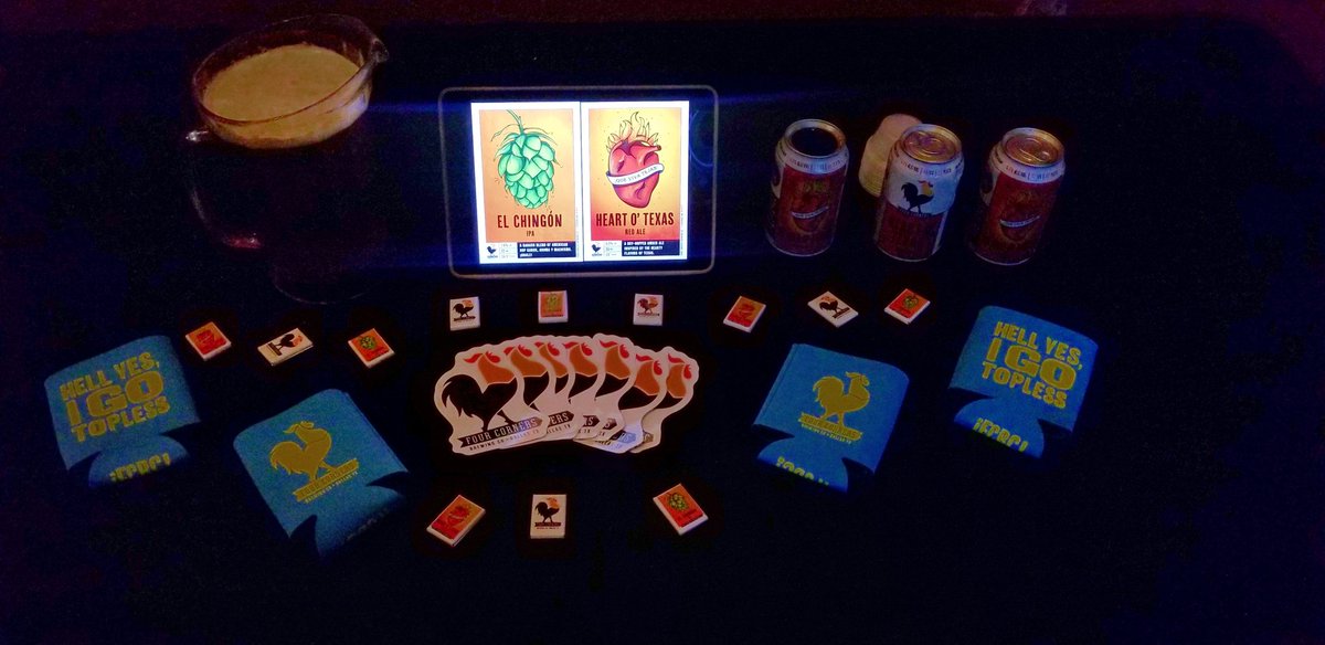 fcbrewingSA's tweet photo. I'm out at @SA_Drafthouse #Westlakes with @fcbrewing's #ElChingon #IPA &amp; #HeartOTexas #RedAle for the #StarshipTroopers showing! Come by, taste some beer, grab some swag, and enjoy a great flick! https://t.co/3SmXrdpH6x