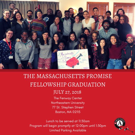 MassPromise's tweet photo. How is the service year already ending?!? Join us as we celebrate the accomplishments of MPF Class 19 at graduation THIS Friday! #mpfclass19 π― https://t.co/ztn44GnGn7