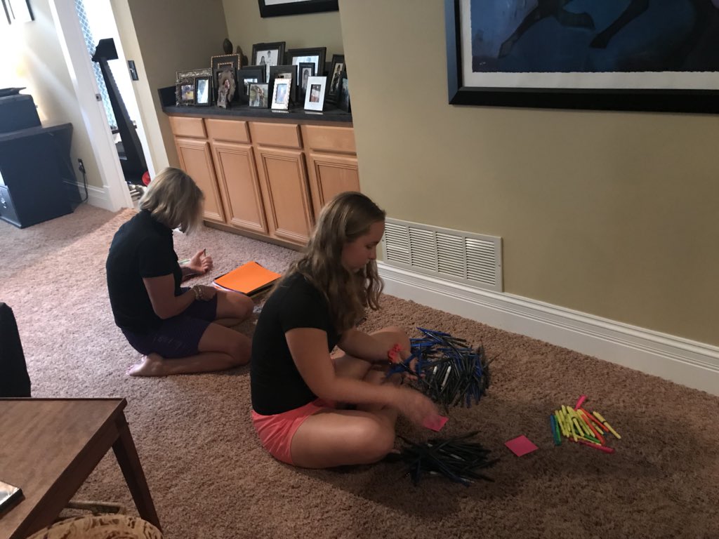 BridgeTheGapSTL's tweet photo. It’s summer &amp; class of 2020 kids are filling backpacks for incoming Lafayette VICC freshmen!  Thank you!  #bridgethegap @LHSLancerPrin @tonymess @RSD_Diversity @ChristinaKSDK @alexiszotos @LHS20Principal https://t.co/fvCjEkC9Va