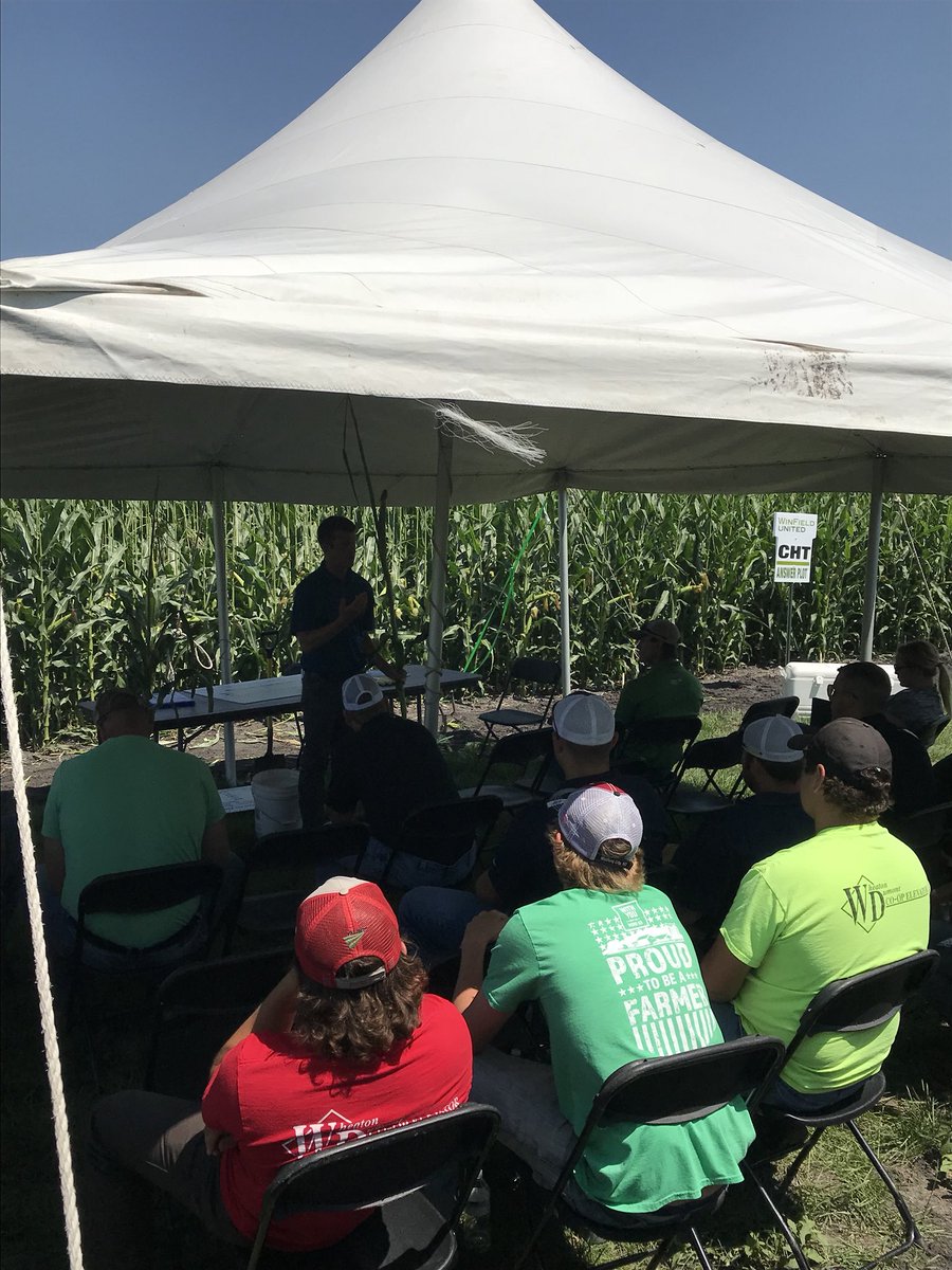 #Agronomy training Fargo #AnswerPlot <a href="/okkefromuskogee/">Kyle Okke</a> Wheat Physiology/Nutrition <a href="/MarkGladyator/">Mark Glady</a> with spray application <a href="/JamieKlost/">Jamie Kloster</a> with CROPLAN seed product training and <a href="/BeanBoyCorey/">Corey Evans</a> with High Yielding Corn on 0.7#N/bu