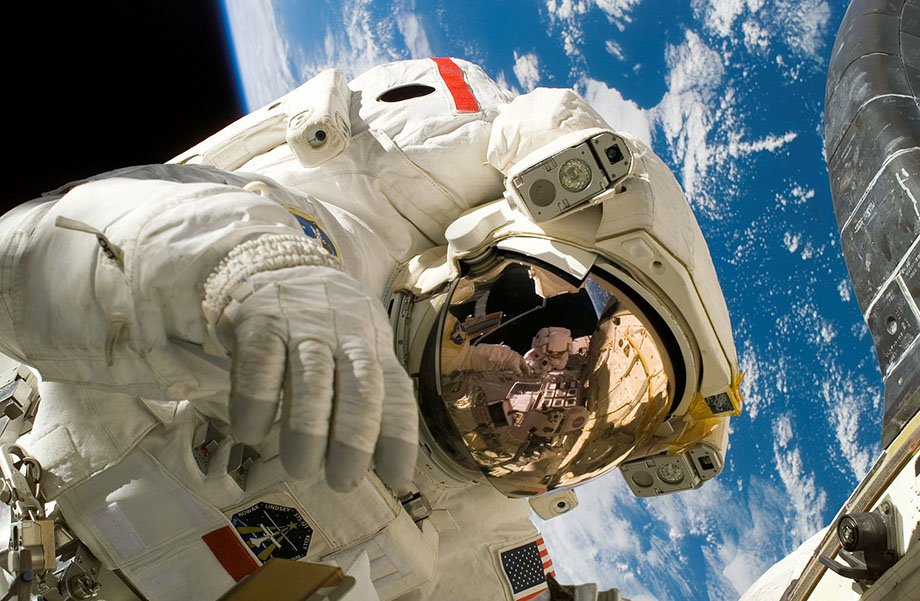 an astrocnaut in space