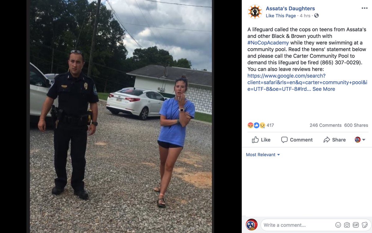 eddiefubar's tweet photo. My statement on what happened at Carter Pool with #PoolPatty & @AssataDaughters.
#BlackLivesMatter https://t.co/AaZshEZjfY