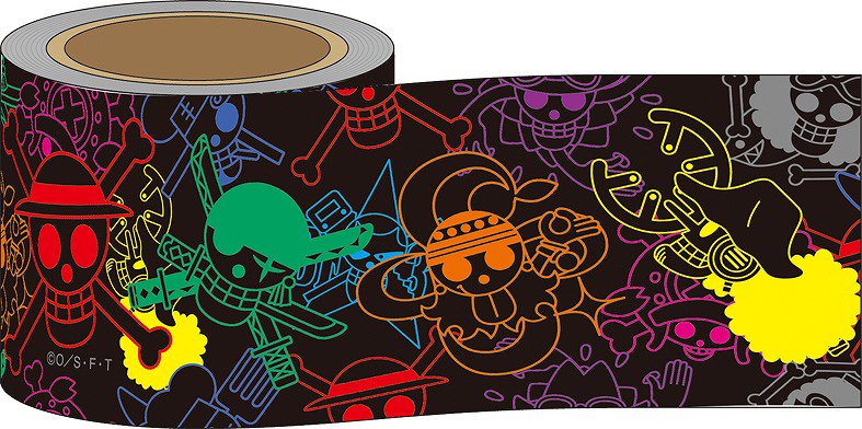 One Piece 麦わらストア公式 新商品 麦わらストア限定 デザイン養生テープ 麦わらの一味 手配書 海賊旗マーク 各630円 税 7月28日 土 発売予定 入荷状況は各店へお問い合わせください 麦わらストア Onepiece