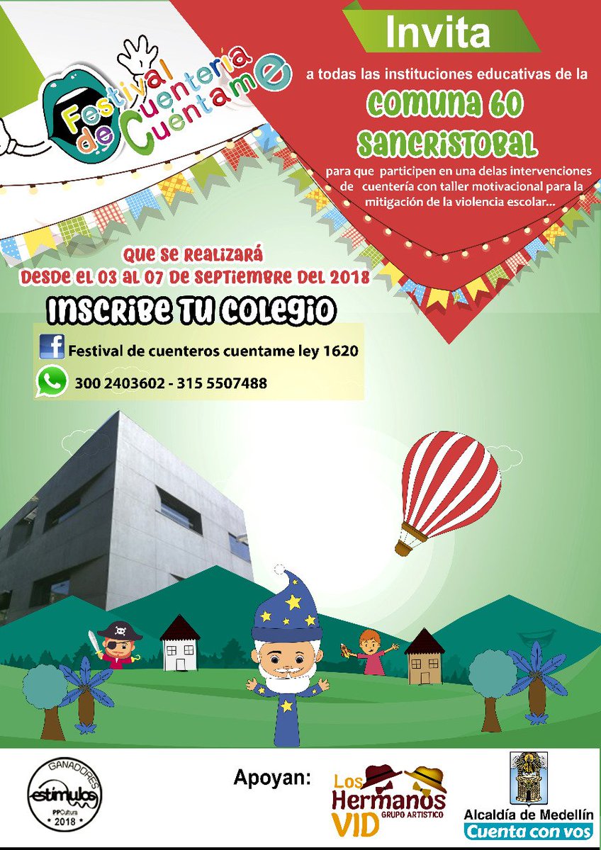 hermanosvid's tweet photo. Inscribe tu colegio https://t.co/m9gQpNi8g8