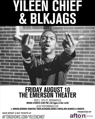 DM or Bio for Tickets!

BLKJags performing @ 
The Emerson Theater 
8/10 . 

+ @i_want_a_sugar_sandwich & @lukehazel11 . 
#BLKJags #YileenChief #TheEmersonTheater