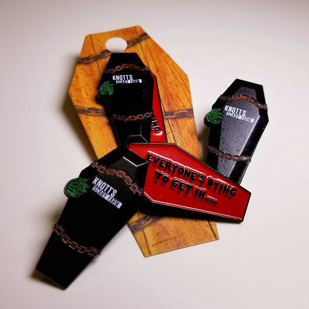 Stop by the #ScaryFarm booth this weekend at <a href="/MidsummerScream/">Midsummer Scream</a> for an exclusive to die for! This limited edition pin will only be available at #MidsummerScream while supplies last, $7 each cash only.