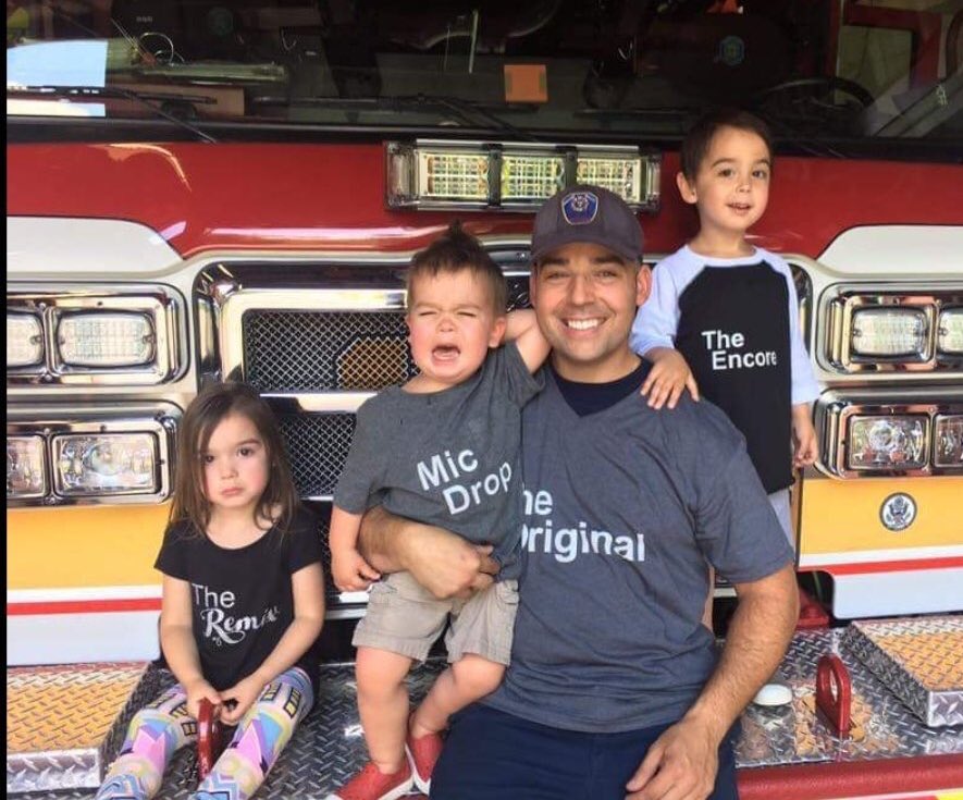 Each of us has a similar picture, it shows love for both profession &amp; family. FF Nate Flynn is universally remembered as a family man &amp; “Fireman” the upmost compliment. Plz keep Nate in your prayers &amp; help out his family if able. gofundme.com/HowardCountyFl… <a href="/HCDFRS/">Howard Co Fire & EMS</a> <a href="/SusquehannaHose/">Susquehanna Hose Co.</a>