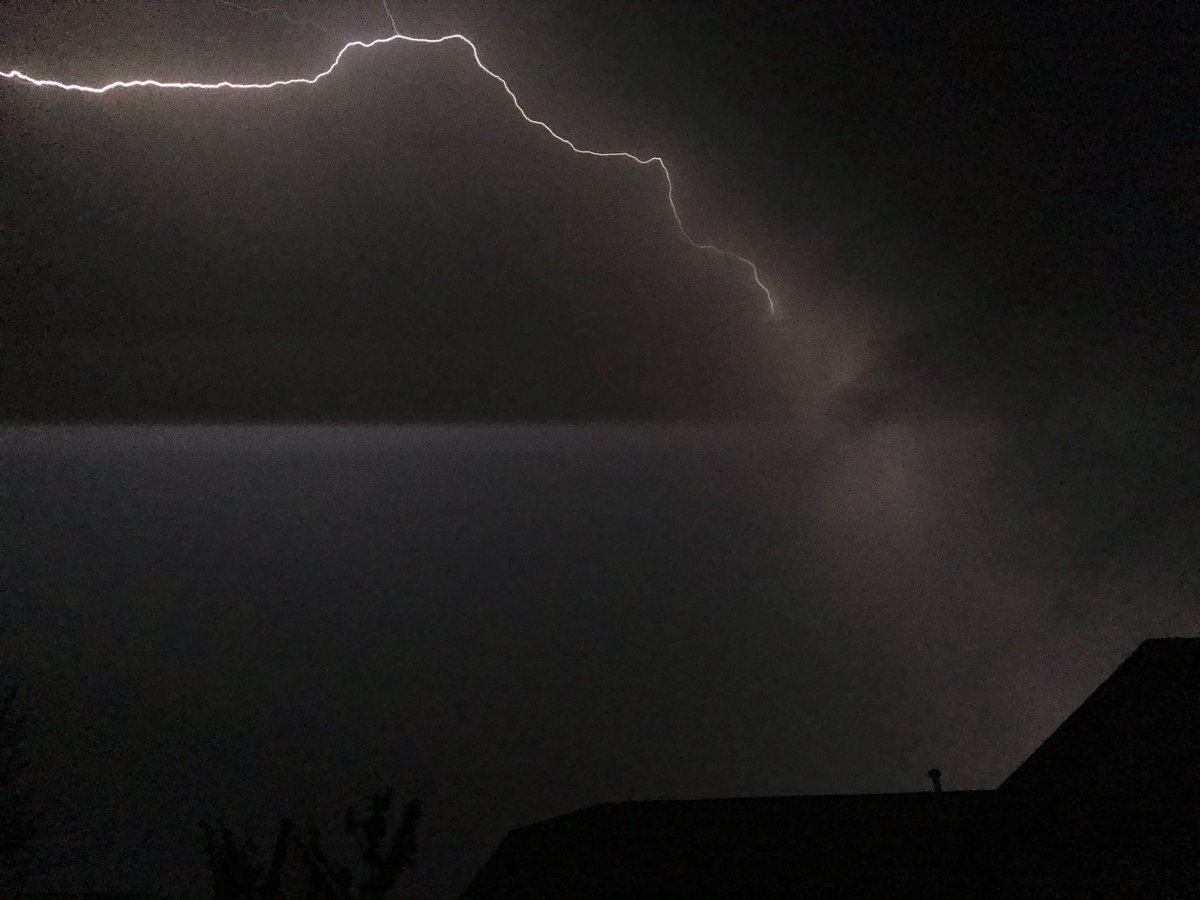 Pretty cool lightning storm over our neighborhood @FOX46Nick #weather #storm #CLTwx